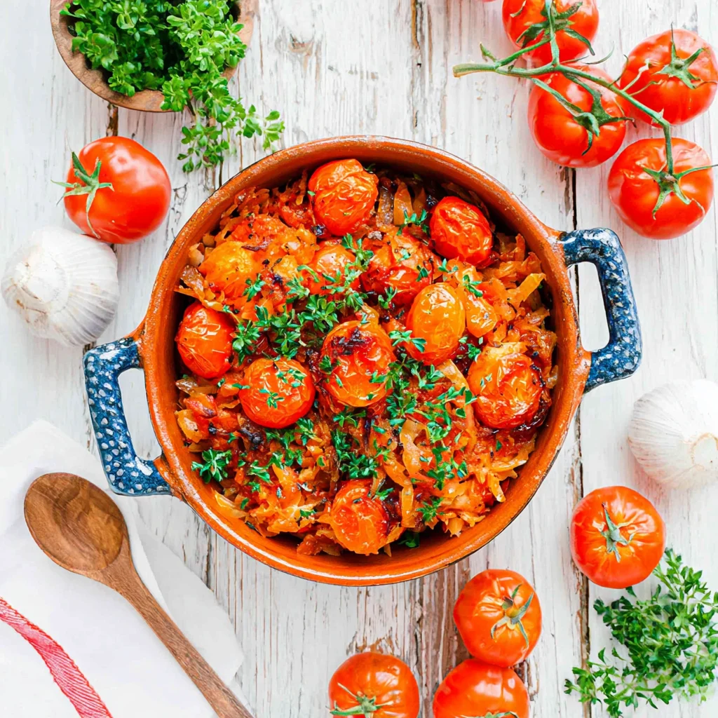 Tomatenreis griechischer Art