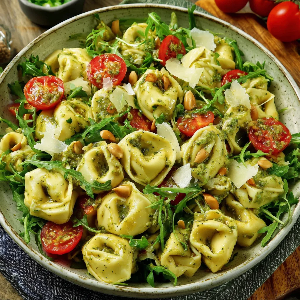 Tortellinisalat mit Pesto