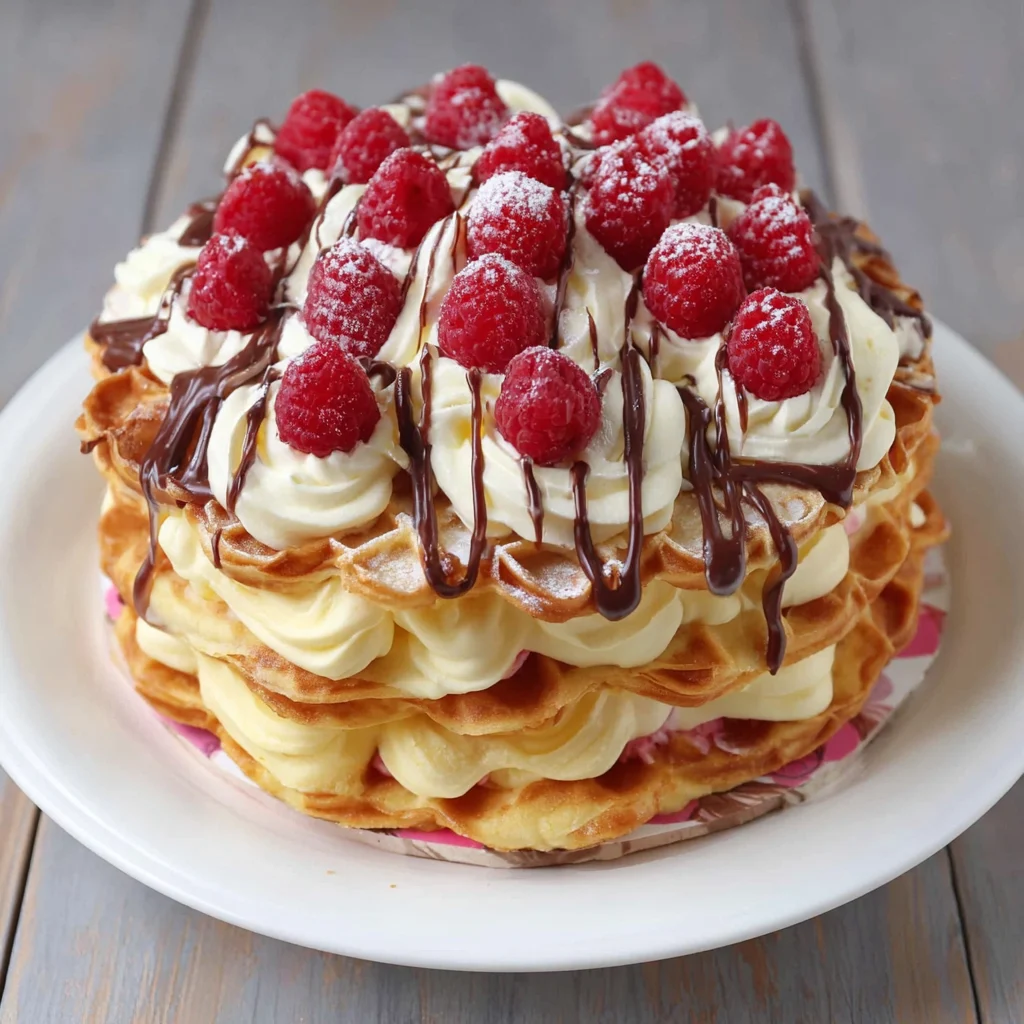 Waffeltorte Geburtstagskuchen