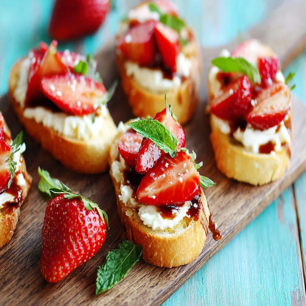 Erdbeer Bruschetta