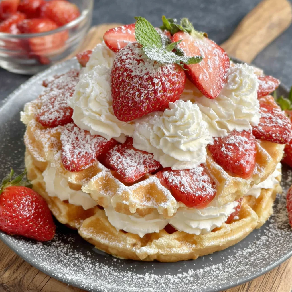 Erdbeer Waffelkuchen