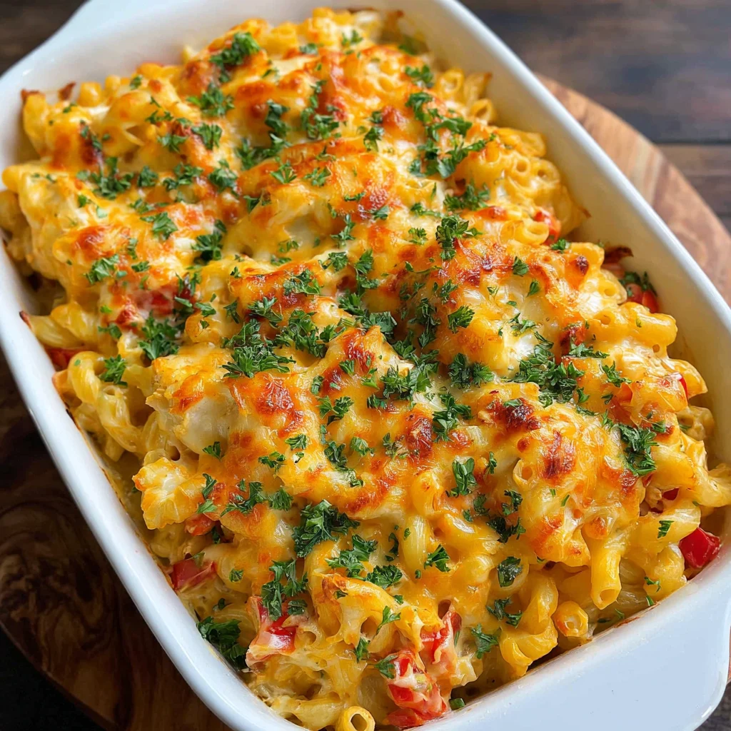 Nudelauflauf mit Hähnchen