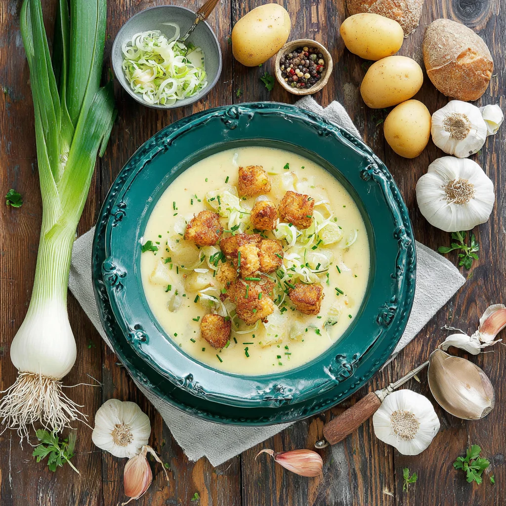 Vichyssoise Kartoffel-Lauch-Suppe